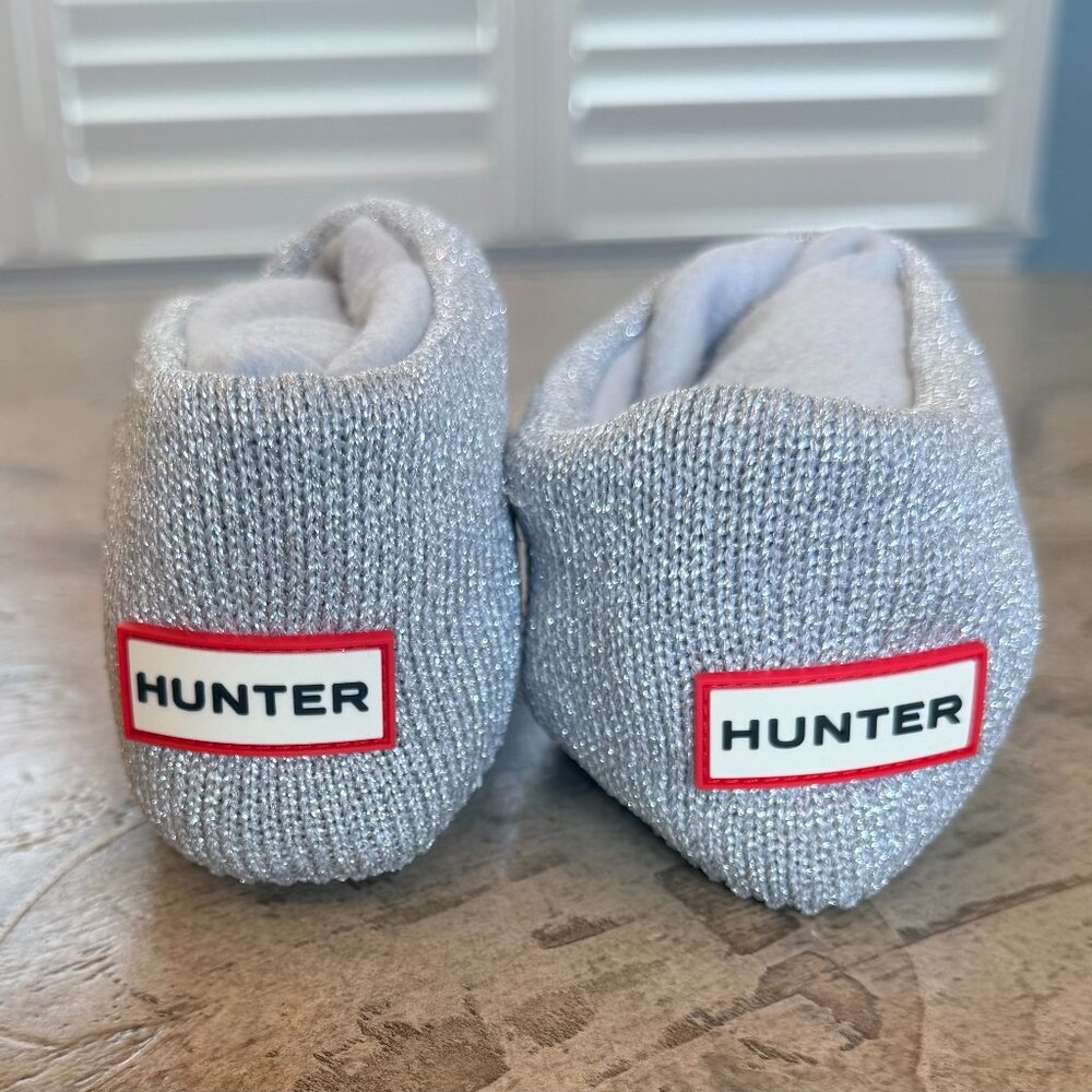 Silver Sparkly Tall Hunter Boot socks